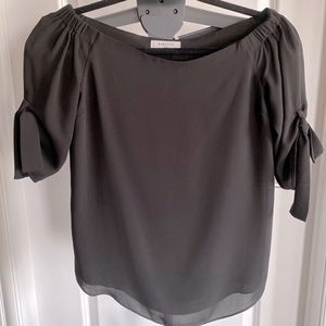 Aritzia - Babaton Off-The-Shoulder Tie Sleeve Blouse
